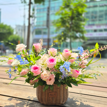 프레시핑크 꽃바구니